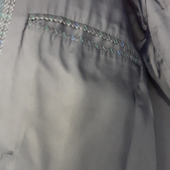 Canda Vintage Men's Double Breasted Wool Sport Coat Multicolour Plaid Size 44 - Picture 7 of 9